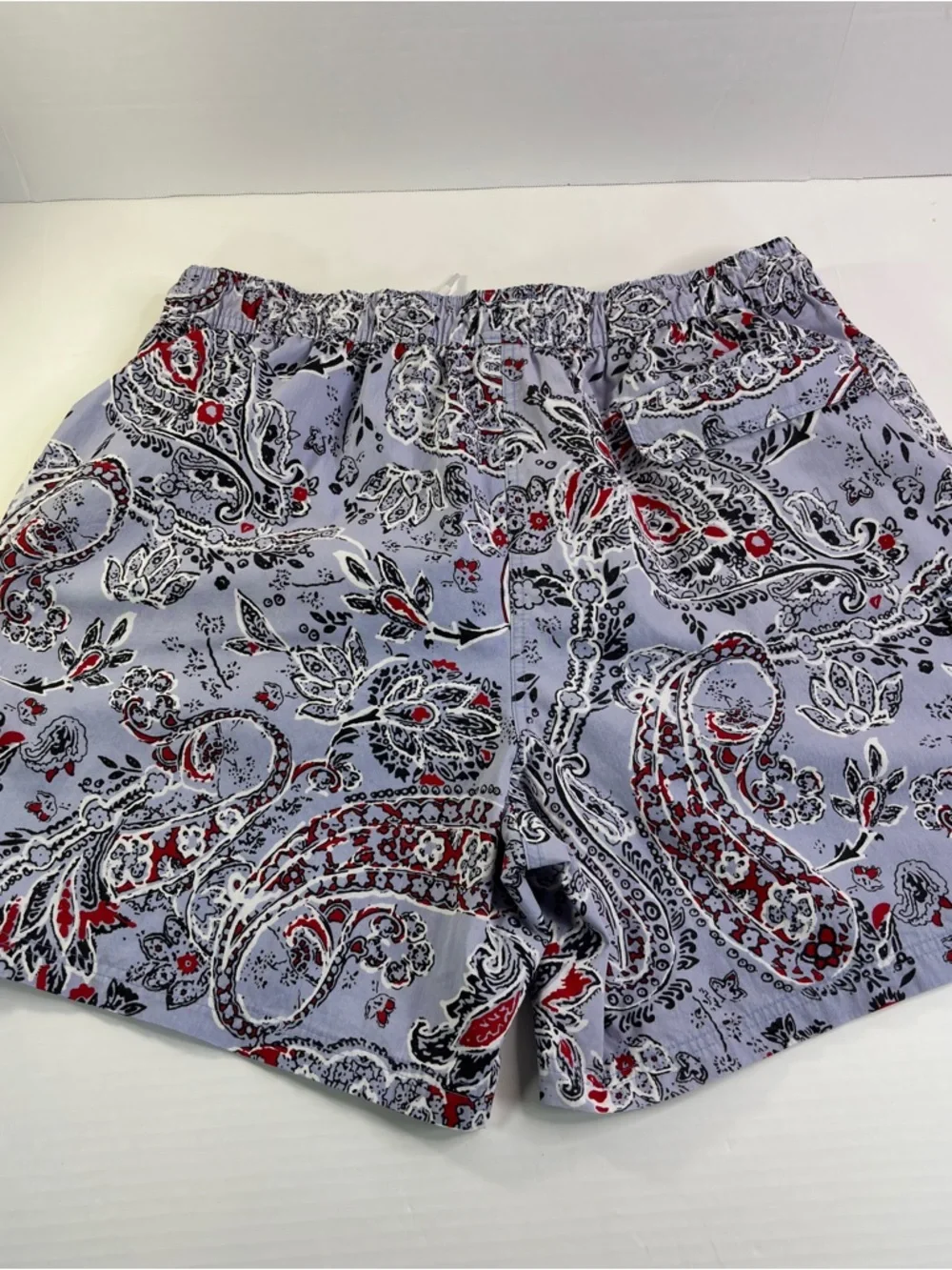 Brooks Brothers 346 Men’s Swim Trunks XL Blue Paisley Drawstring Pockets Preppy‎